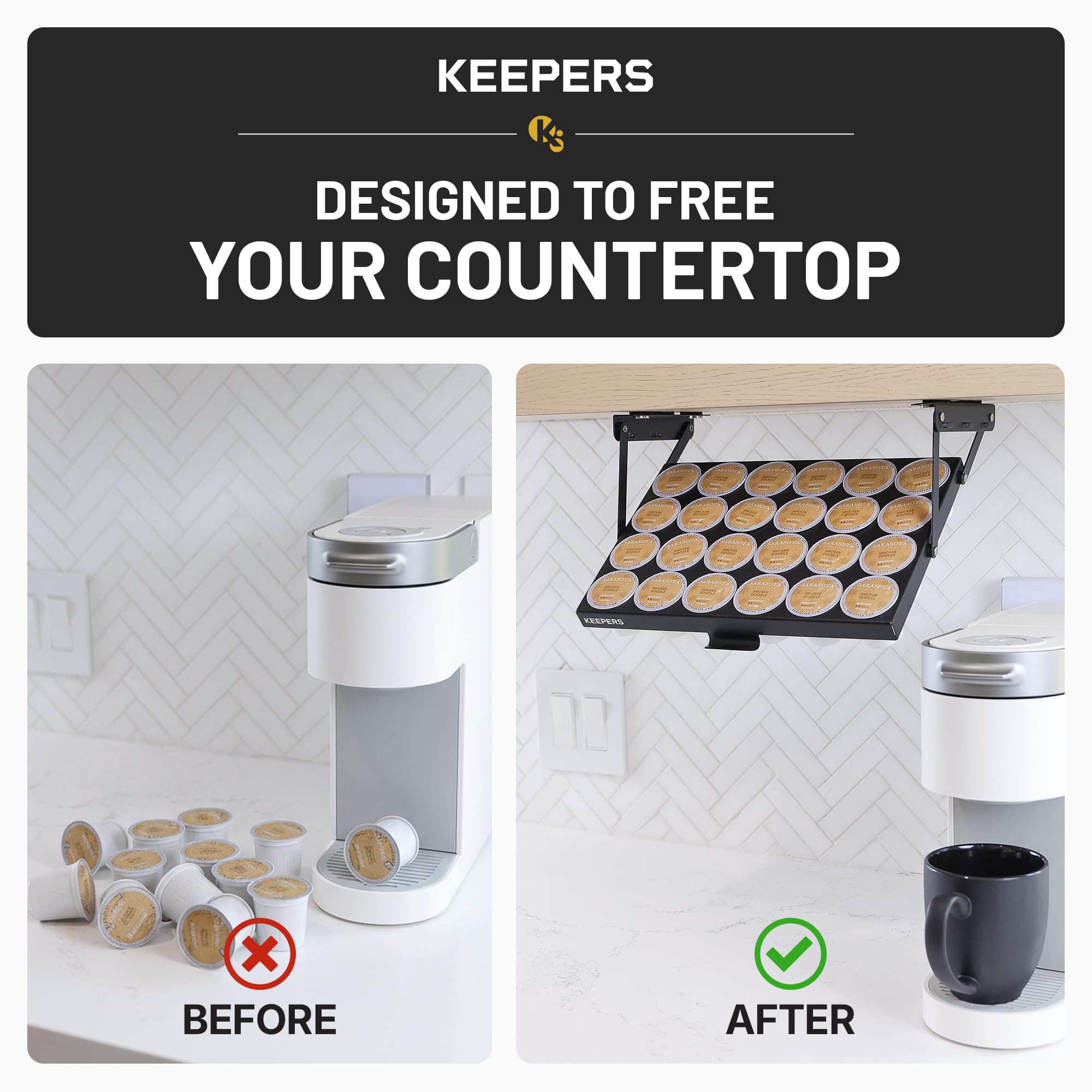 アンダーキャビネット Kカップホールダー　Coffee Keepers　コーヒーキーパー g6bh9ry Amazon.co.jp: アンダーキャビネット Kカップホールダー Coffee